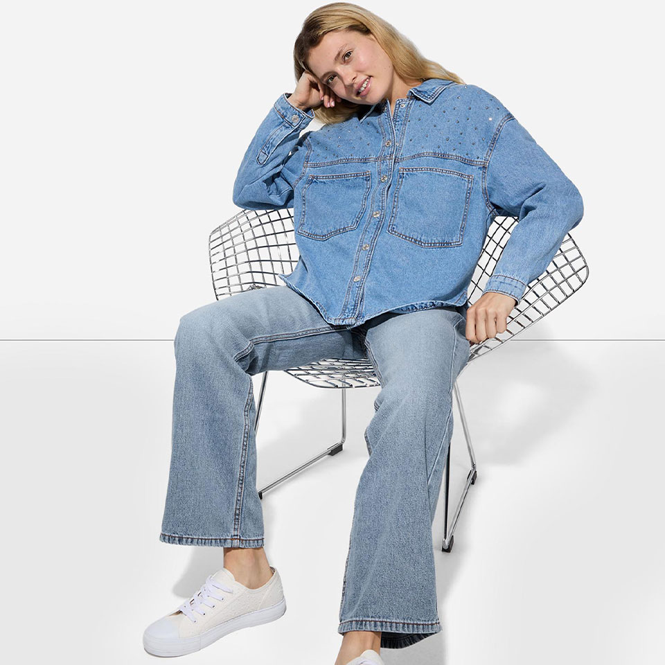 Models with jeans